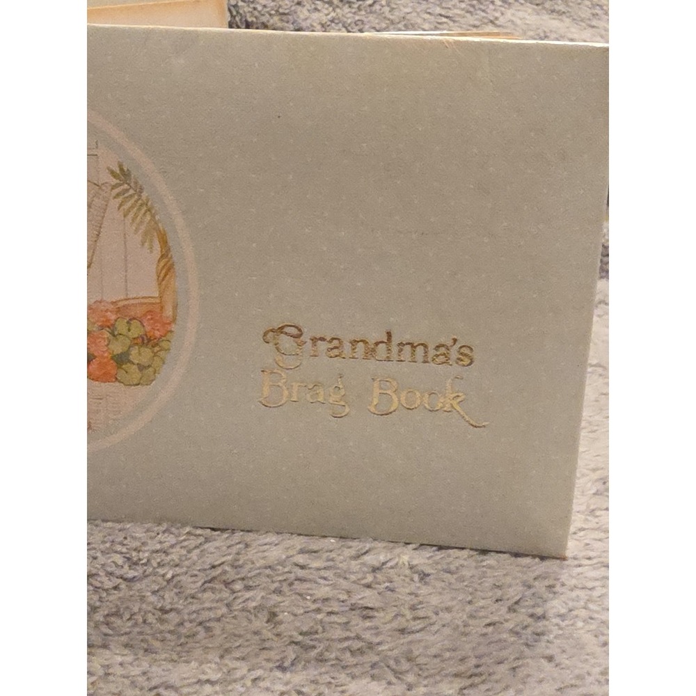 Grandma's Brag Book Vintage Light Blue Cat Design Photo Album 4x6 Cottagecore - Picture 3 of 6